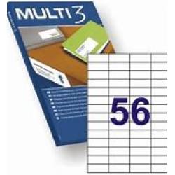 ETIQ. MULTI-3 INKJET-LASER 52,5X21,2  10491