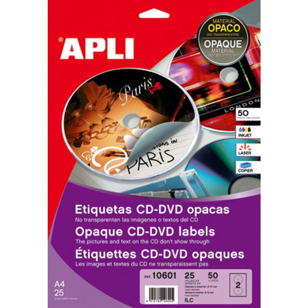 ETIQ. MULTI-3 CD OPACAS 25H