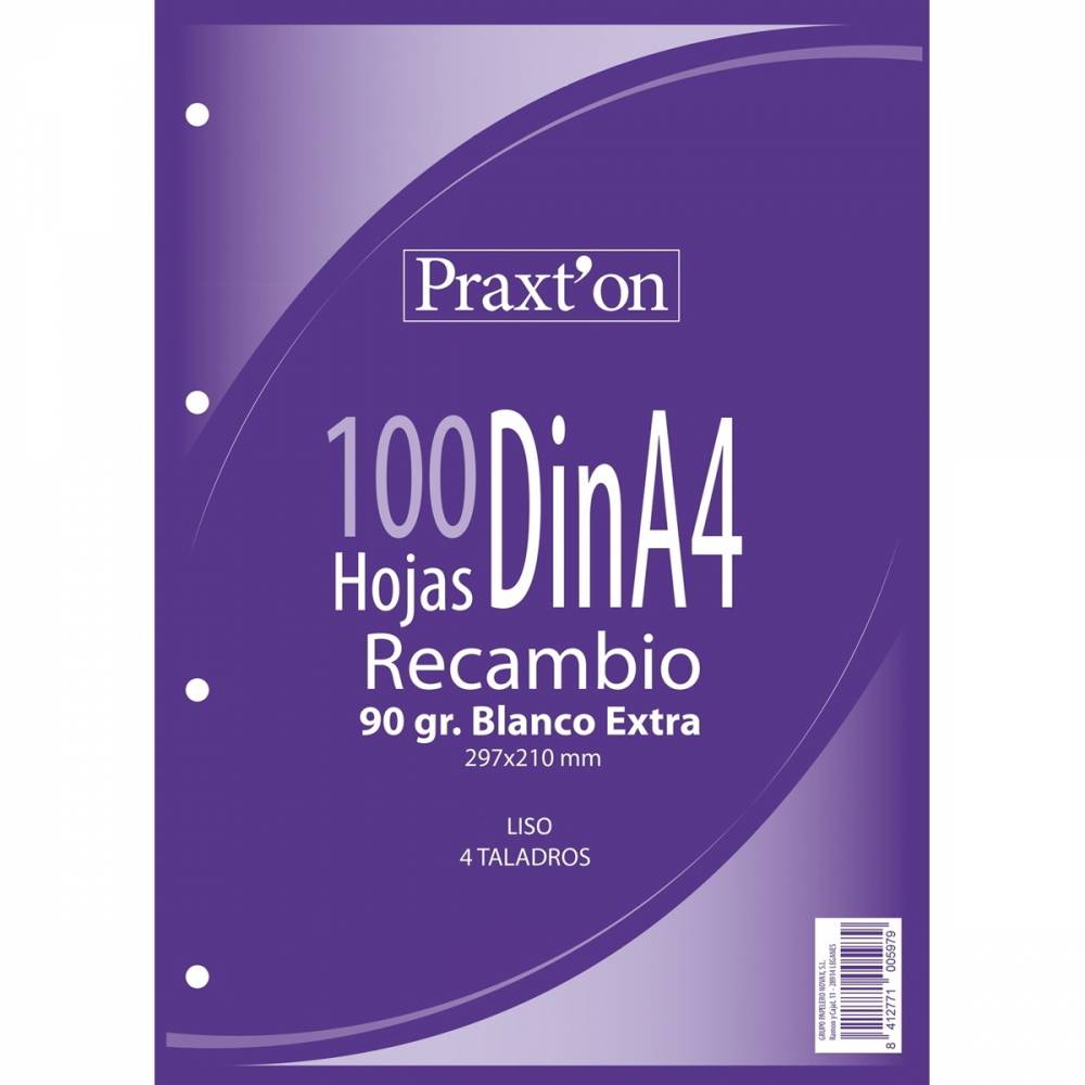 RECAMBIO Fº 1 RAYA 100H 90GR. 4/T