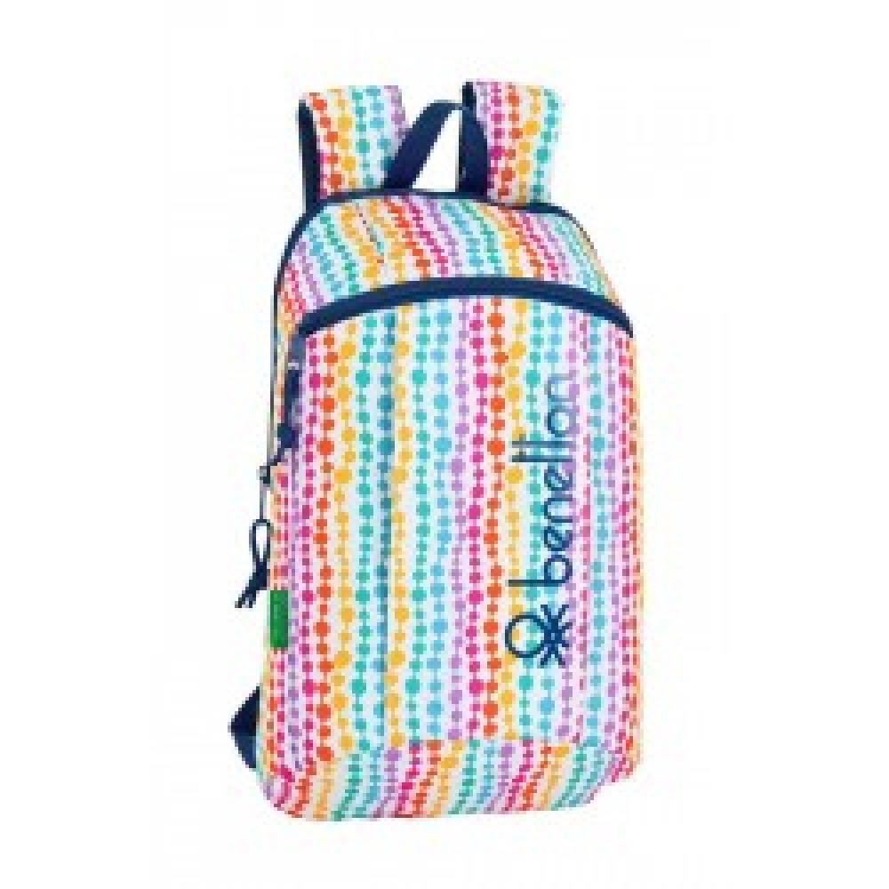 MOCHILA SAFTA 39X22 BENETTON PERLAS