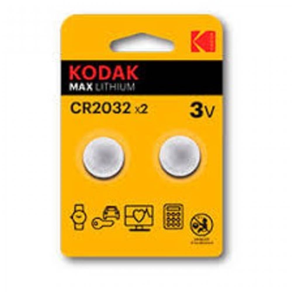 PILA  CR2032 KODAK LITIO PACK 2 UNIDADES