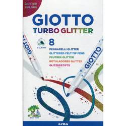 ROTULADOR GIOTTO TURBO GLITTER 8UD