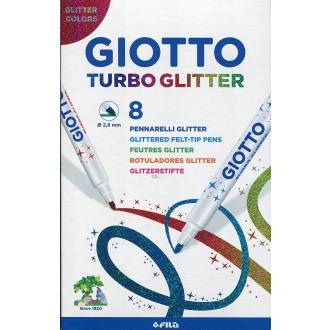 ROTULADOR GIOTTO TURBO GLITTER 8UD