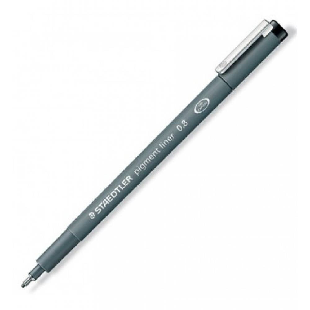 ROTULADORES CALIBRADOS STAEDTLER 0.8 NEGRO