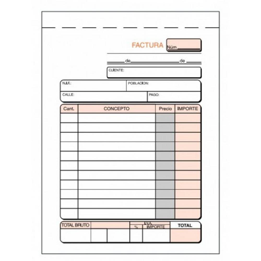 LOA BLOC FACTURA 8ºNAT.DUPL.AUTO T-68/C