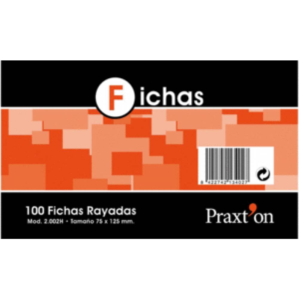 FICHAS RAYADAS Nº4 125X200 P-100