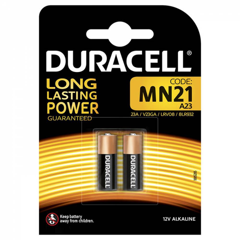 PILA ALCALINA DURACELL MN21 LR23A 12V BLISTER 2 UDS