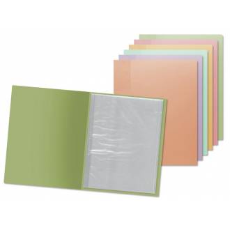 CARPETA 40 FUNDAS A4 PP PASTEL