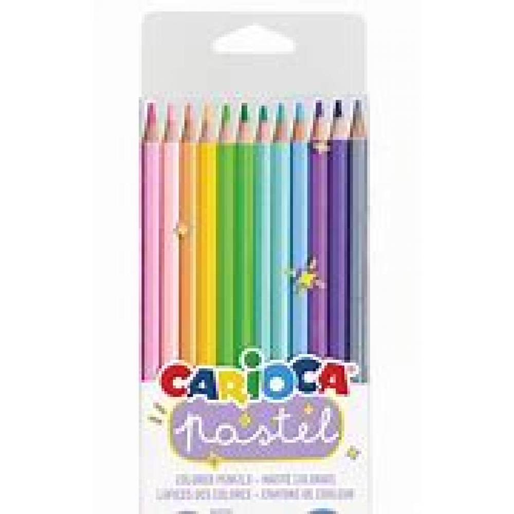 LAPIZ CARIOCA 12 COLORES PASTEL