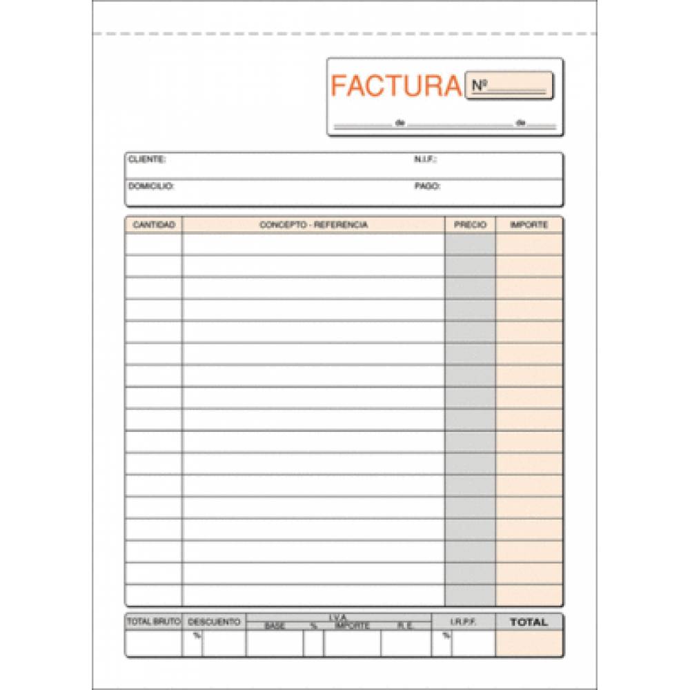 IV TALONARIO FACTURAS T/4º  MOD.61N