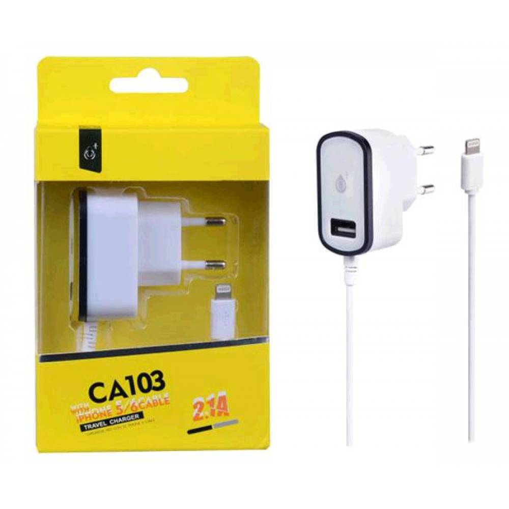 CARGADOR AVNAT USB 2.4A 2 PUERTOS + CABLE IPHONE