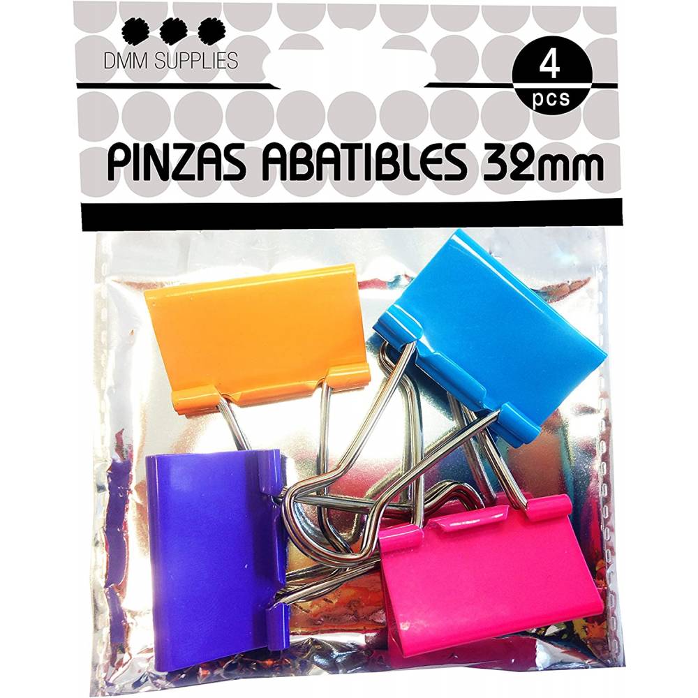 PINZAS ABATIBLES 32MM DMM 4 UND